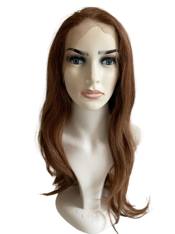 Doğal Saç Tül Peruk - Sarı Kahve Uzun Saç Model